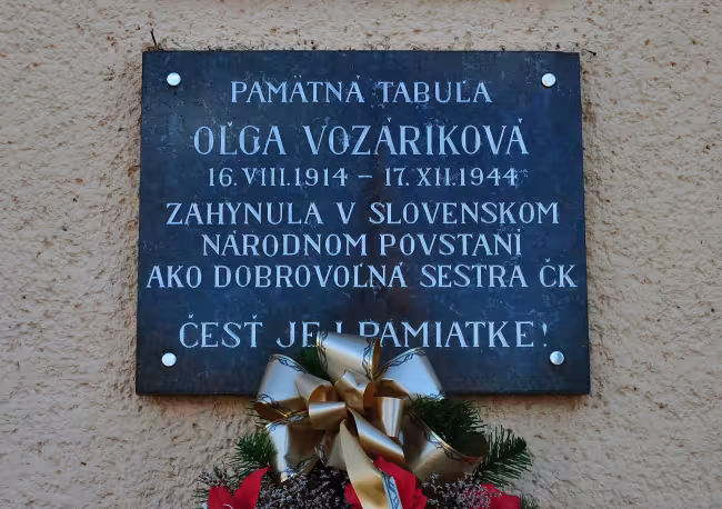 Pamätná tabuľa v Liptovskom Petri