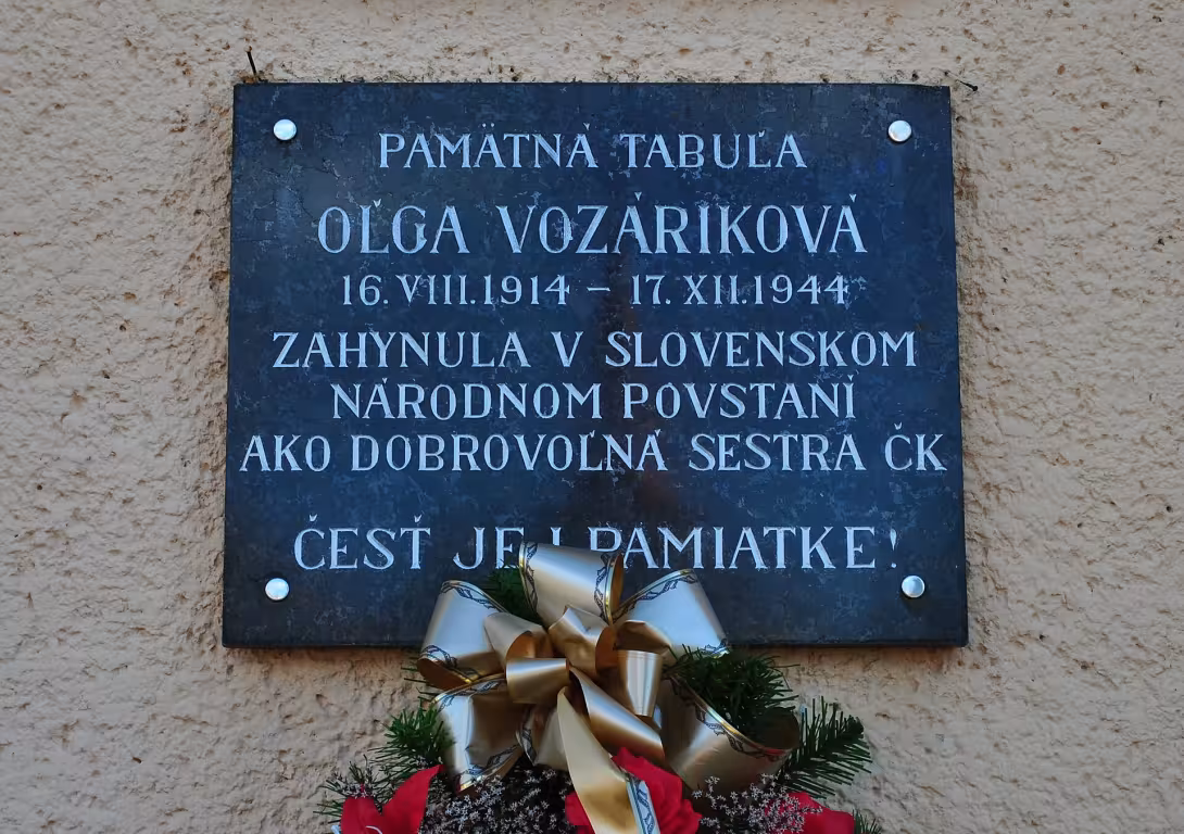 Pamätná tabuľa v Liptovskom Petri